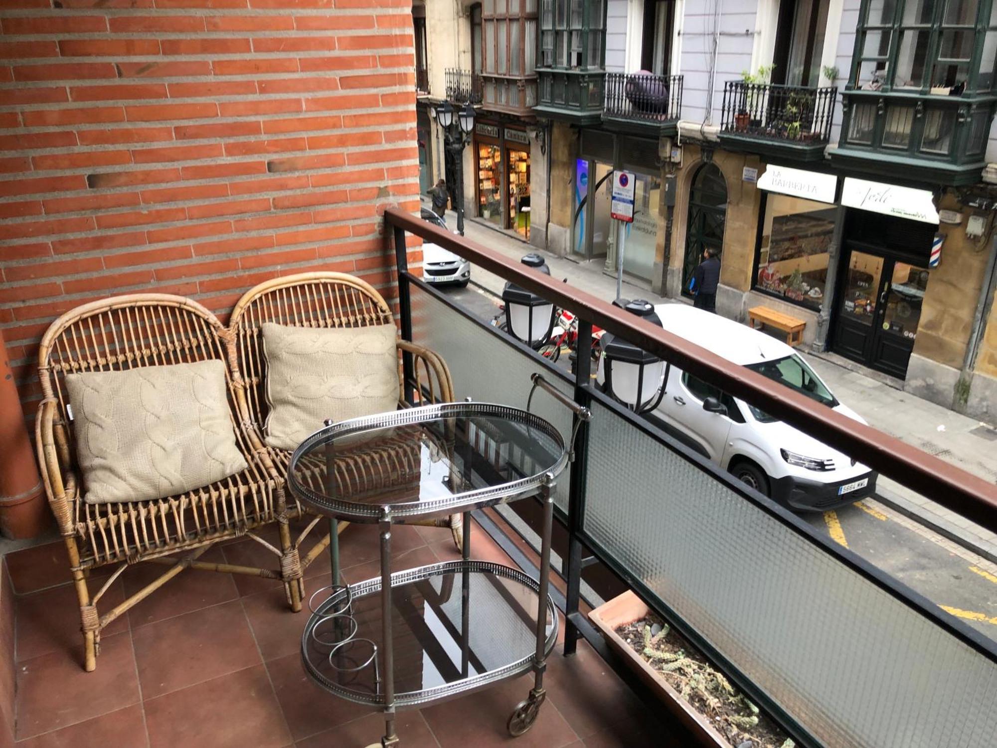 Suite En Apartamento Privado Terraza Centro Bilbau Exterior foto